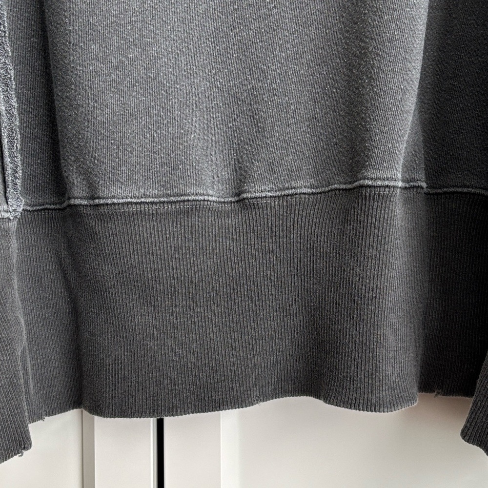 Free People Charcoal Oversized Pullover Sweatshirt - Picture 11 of 12